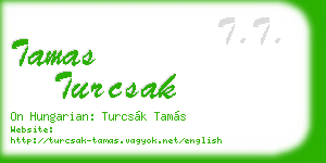 tamas turcsak business card